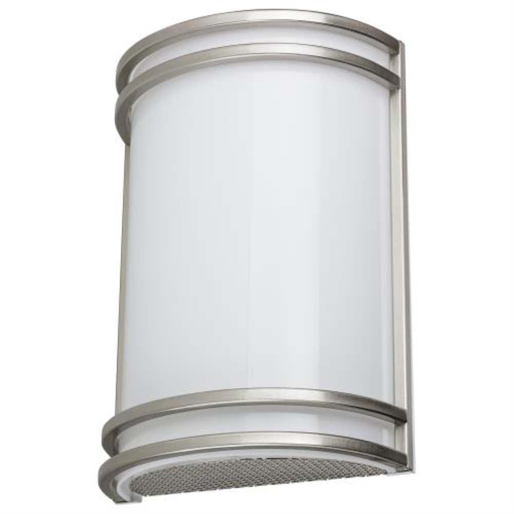 Sunlite 15w LED Half Cylinder Wall Sconce CCT Tunable Brushed Nickel Finish
