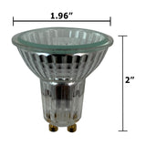 4pk - 50w MR16 GU10 Flood 2950K halogen light bulb with front glass_4