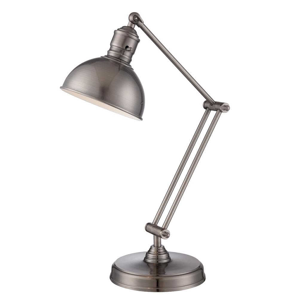 Nuvo 22.5 inch Vintage Desk Lamp with Adjustable height - Antique Nickel