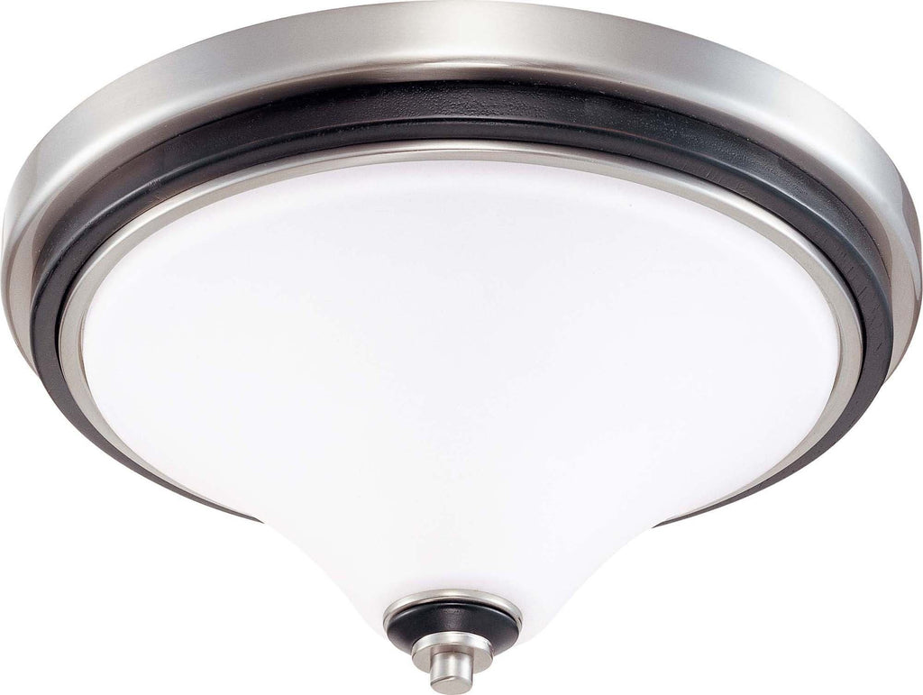 Nuvo Keen - 2 Light 13 inch Flush Dome w/ Satin White Glass