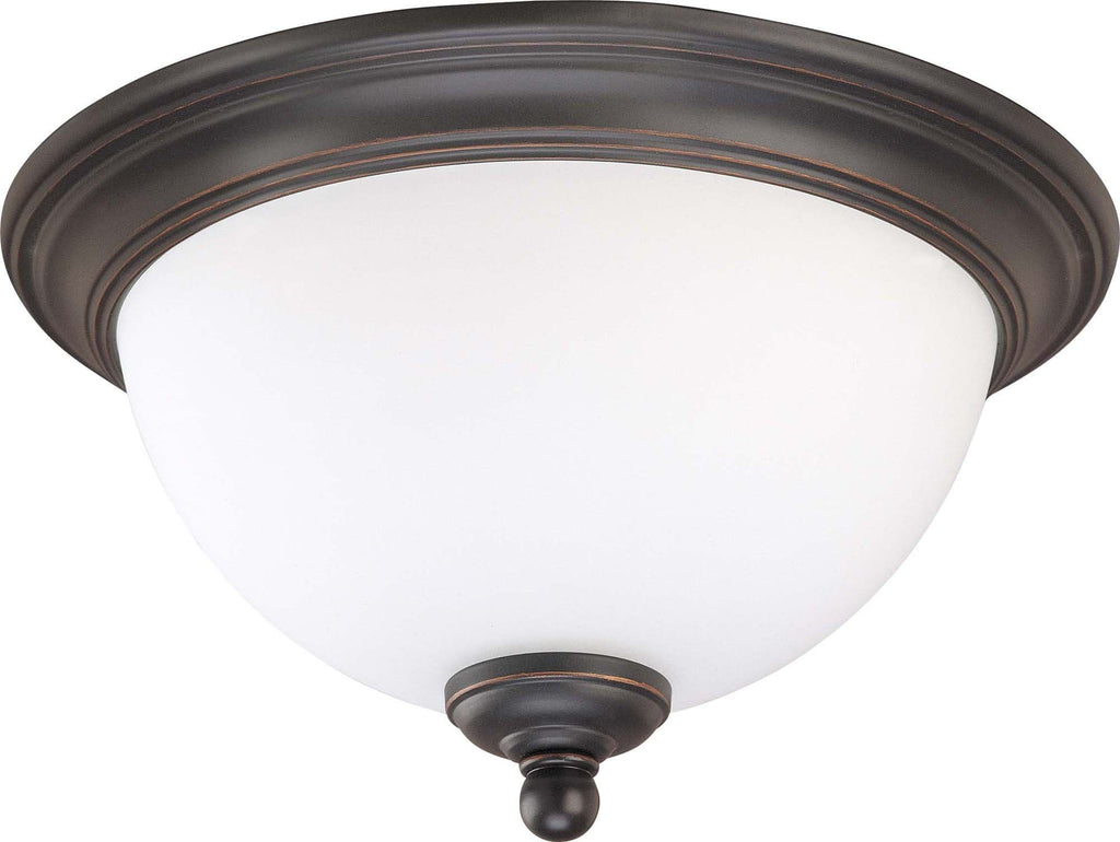 Nuvo Glenwood - 2 Light 11 inch Flush Dome w/ Satin White Glass