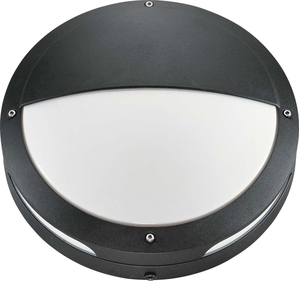 Nuvo Hudson ES - 2 Light 18w GU24 - 13 inch Round Hooded Wall Ceiling Fixture