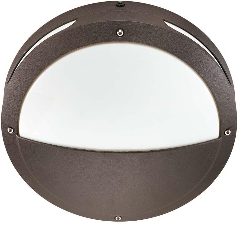 Nuvo Hudson ES - 2 Light 18w GU24 - 13 inch Round Hooded Wall Ceiling Fixture
