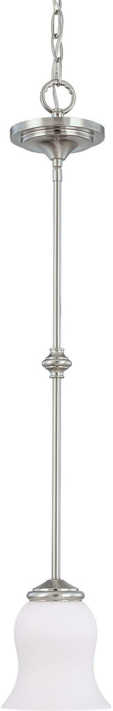 Nuvo Glenwood ES - 1 Light Mini Pendant w/ Satin White Glass - (Lamp Included)