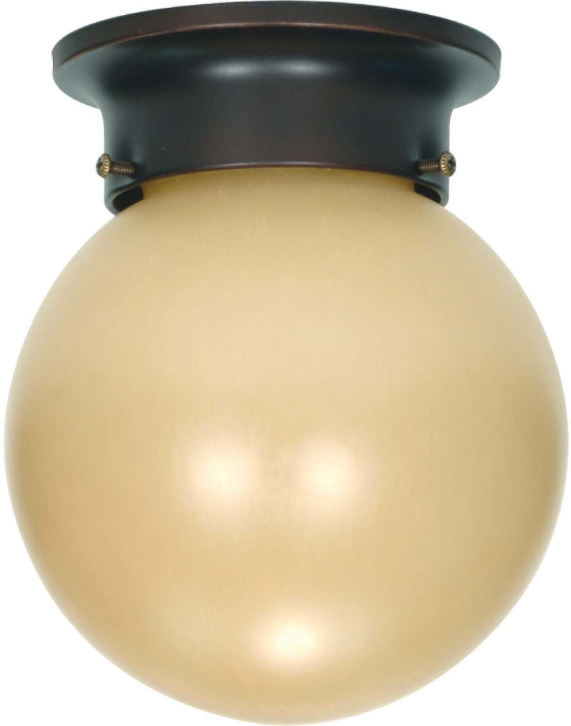 Nuvo 1 Light 6 in Ceiling Mount w/ Champagne Glass - 13w GU24 Lamp Included