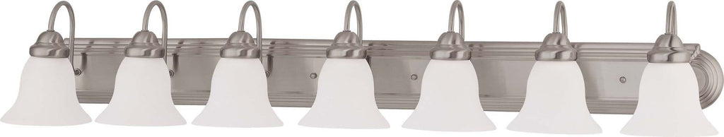 Nuvo Ballerina ES - 7 Light 48 in Vanity w/ Frosted White Glass - 13w GU24 Lamps