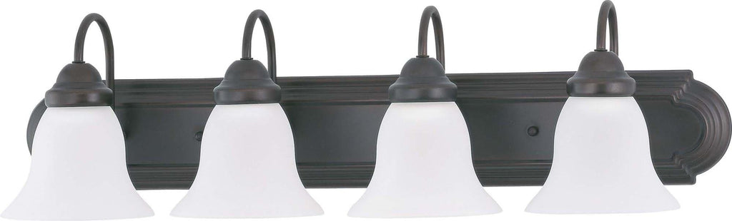 Nuvo Ballerina ES - 4 Light 30 in Vanity w/ Frosted White Glass, 13w GU24 Lamps