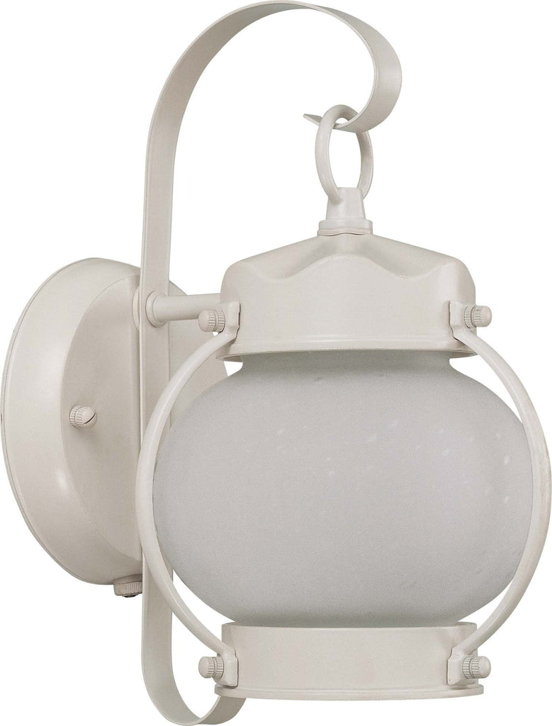 Nuvo 1 Light Onion Outdoor Wall w/ Frosted Glass - (1) 13w GU24 Lamp Included