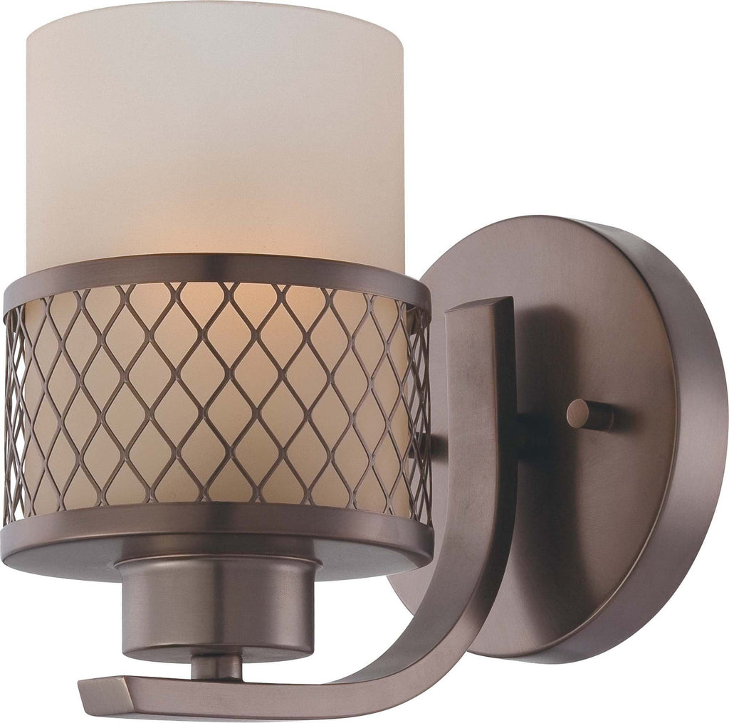 Nuvo Fusion - 1 Light Vanity Fixture w/ Russet Glass