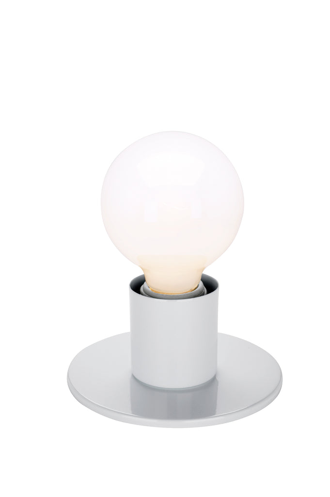 1-Light Wall Mounted Vanity & Wall Light Fixture in White Finish