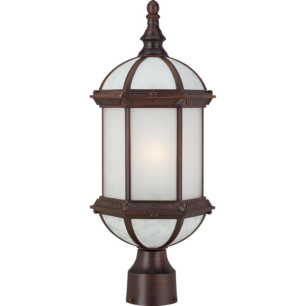 Boxwood ES - 1 Light - 19" Outdoor Post W/ Frosted Glass - Bulb Included
