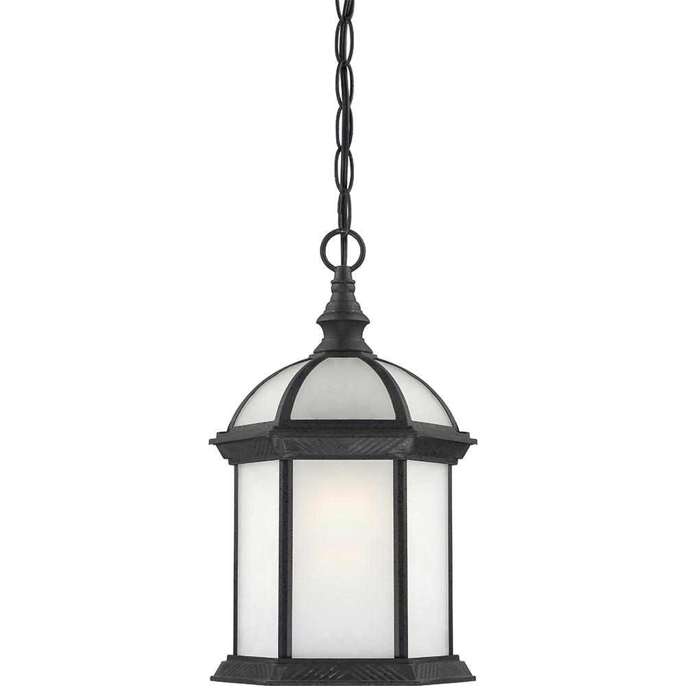 Boxwood ES - 1 Light - 14"Outdoor Hang W/ Frosted Glass - Bulb Included