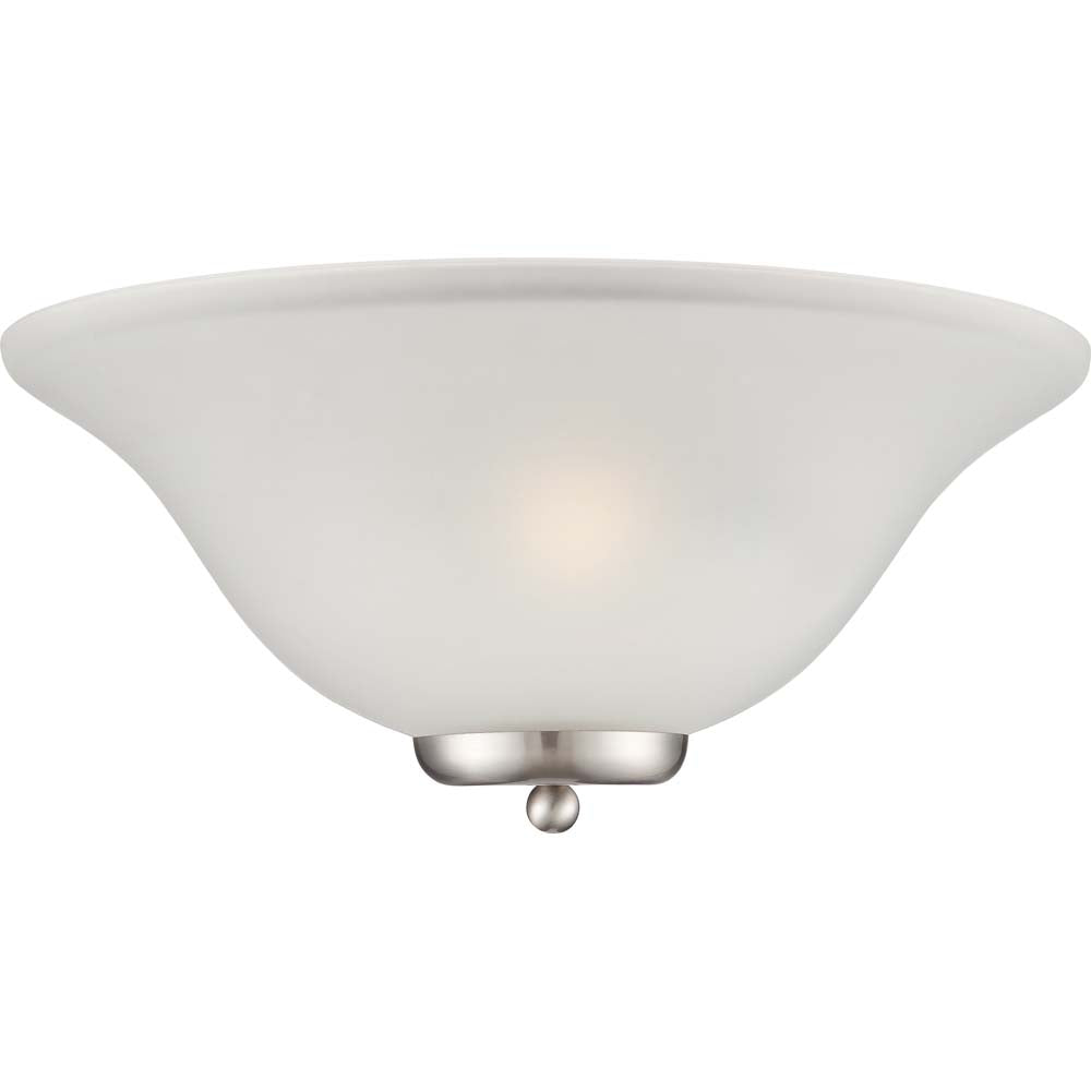Ballerina - 1 Light Wall Sconce - Brushed Nickel w/ Frosted Glass