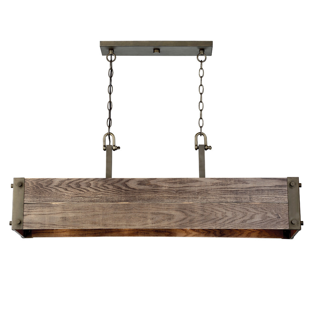 Winchester 4-Light Trestles Mounted Trestle Light Fixture in Bronze Finish