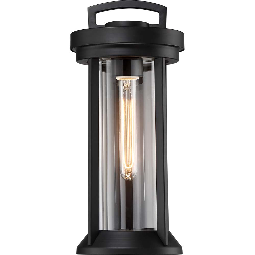 Nuvo Lighting 60w Huron 1-Light Small Lantern Aged Bronze / Glass Finish