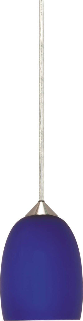 Nuvo 1 Light - 6 inch - Halogen Pendant - Cobalt Brandy