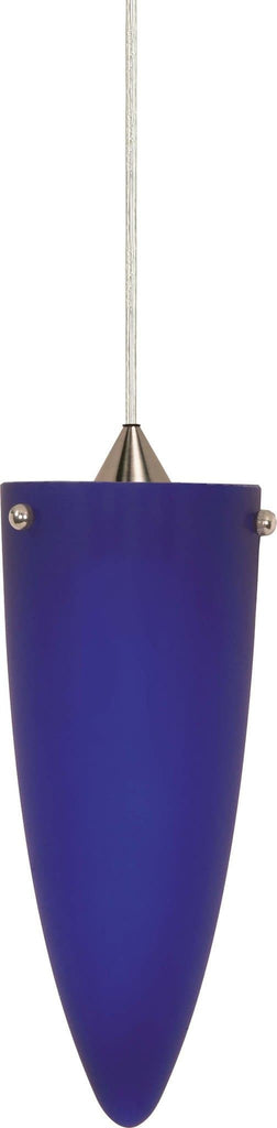 Nuvo 1 Light - 4 inch - Halogen Pendant - Cobalt Cone