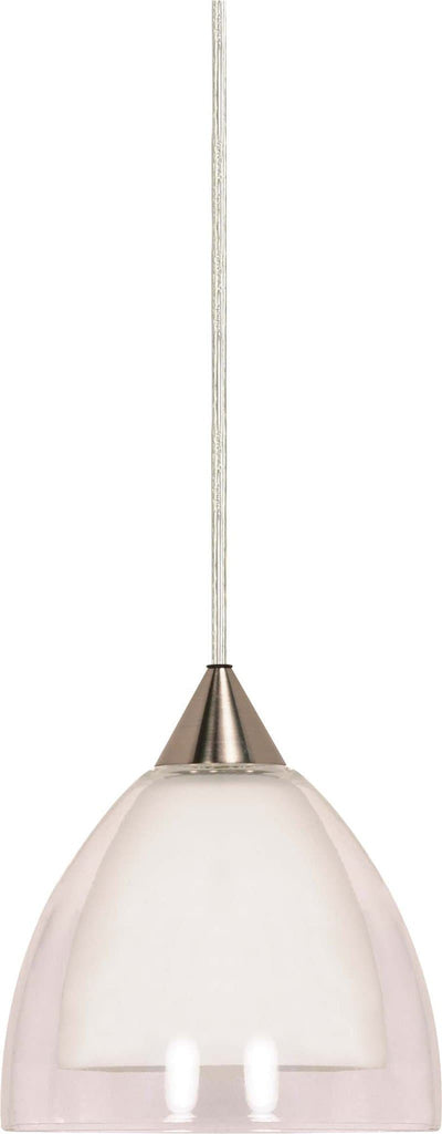 Nuvo 1 Light - 5 inch - Halogen Pendant - Arctic White Crystal Bullet