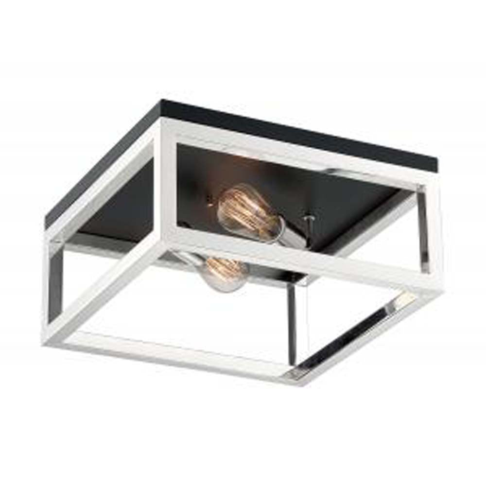 Nuvo Cakewalk 2 Light Flush Mount w/ Polished Nickel Finish