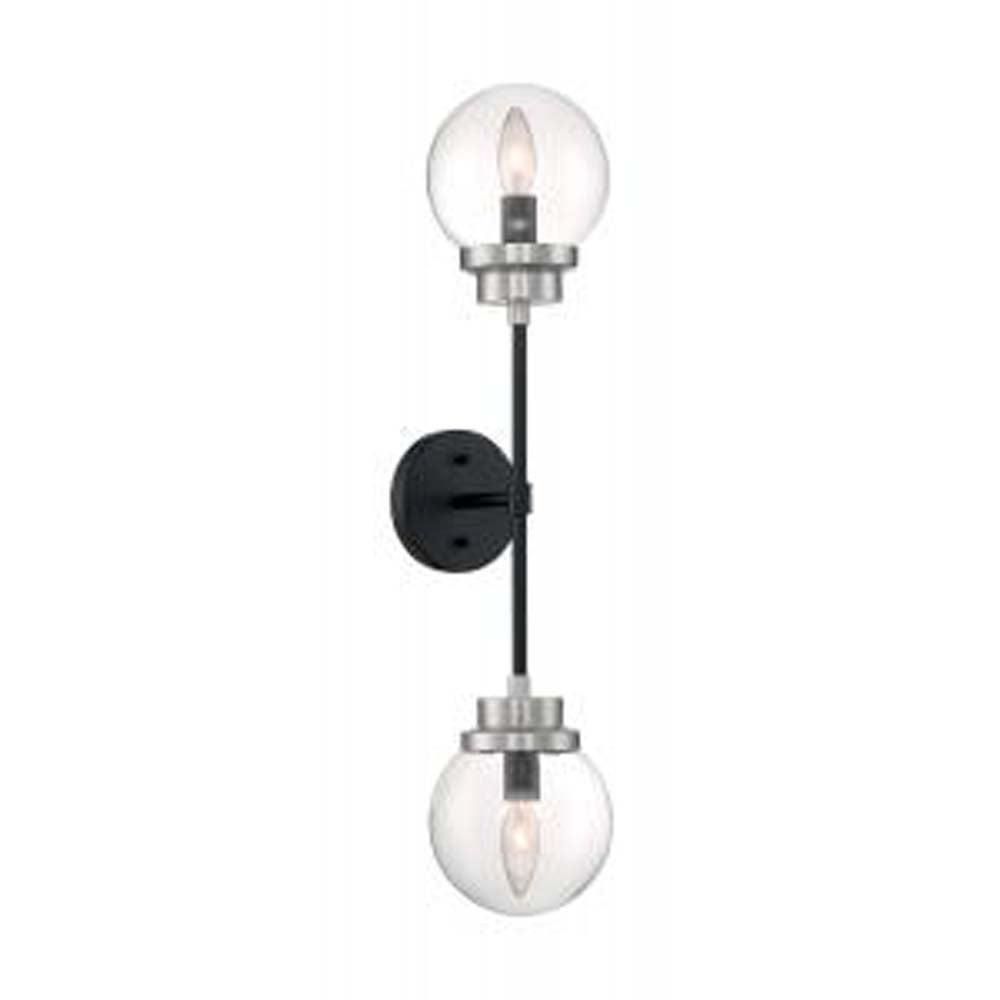 Nuvo Axis 3-Light Semi Flush w/ Clear Glass in Brushed Nickel Finish