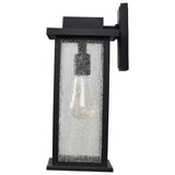 Sullivan Large Wall Lantern Matte Black with Clear Seeded Glass_2