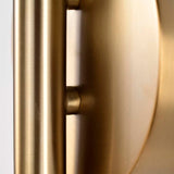 Trilby 1-Light Wall Sconce Matte White with Burnished Brass_6