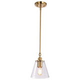 Dover 1-Light Small Pendant Vintage Brass with Clear Glass_1