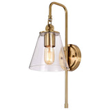 Dover 1-Light Wall Sconce Vintage Brass with Clear Glass_3