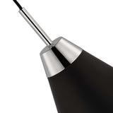 Tango 1-Light Small Pendant Matte Black with Polished Nickel_1