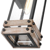 Homestead Medium Wall Lantern Matte Black with Clear Seeded Glass_2