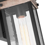 Homestead Medium Wall Lantern Matte Black with Clear Seeded Glass_3
