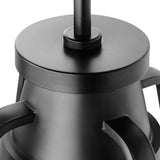 Everett 1-Light 14-in Pendant Matte Black with Clear Glass_3