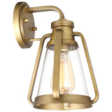 Everett 1-Light Small Wall Sconce Natural Brass with Clear Glass_1
