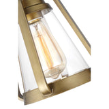 Everett 1-Light Small Wall Sconce Natural Brass with Clear Glass_2
