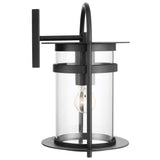 Bracer Large Wall Lantern Matte Black Finish with Clear Glass_1