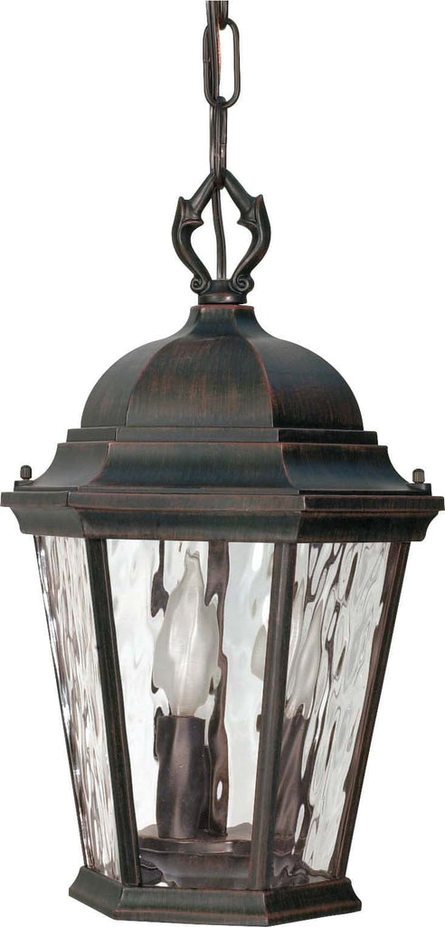 Nuvo Fordham - 3 Light - 16 inch - Hanging Lantern - w/ Clear Water Glass