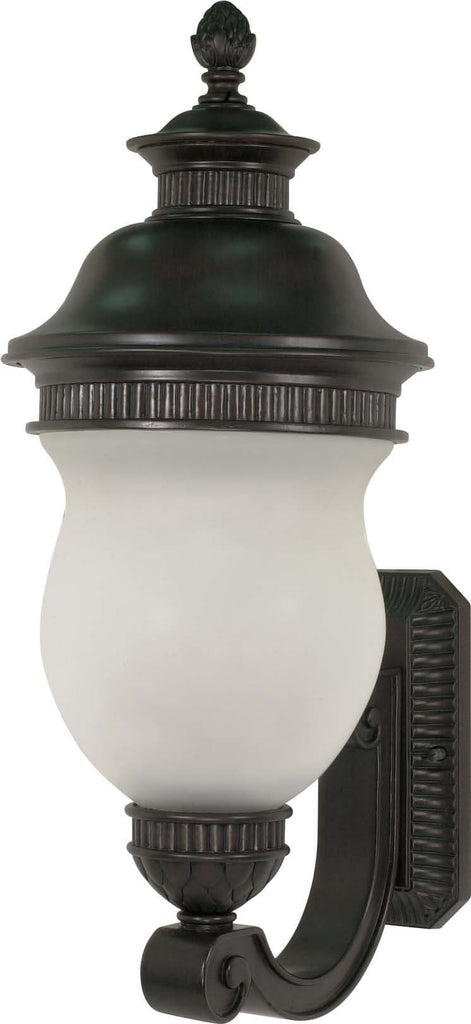 Nuvo Luxor - 3 Light - 26 inch - Wall Lantern - Arm Up w/ Satin Frost Glass