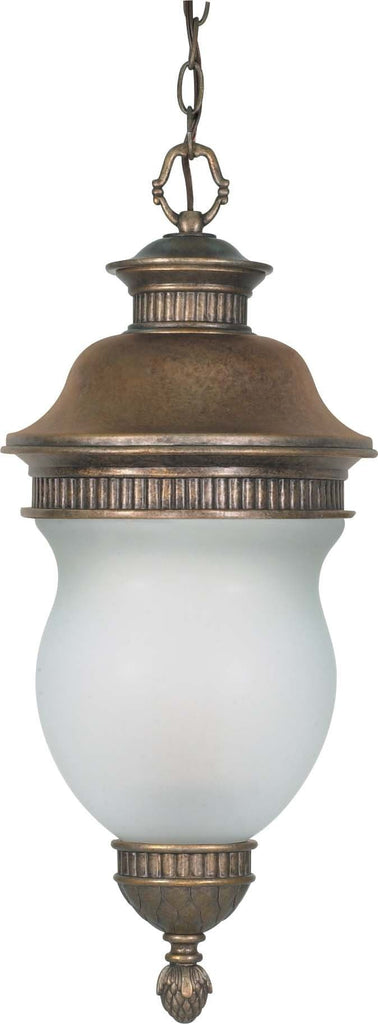 Nuvo Luxor - 3 Light - 17 inch - Hanging Lantern - w/ Satin Frost Glass
