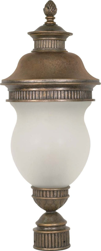 Nuvo Luxor - 3 Light - 27 inch - Post Lantern - w/ Satin Frost Glass