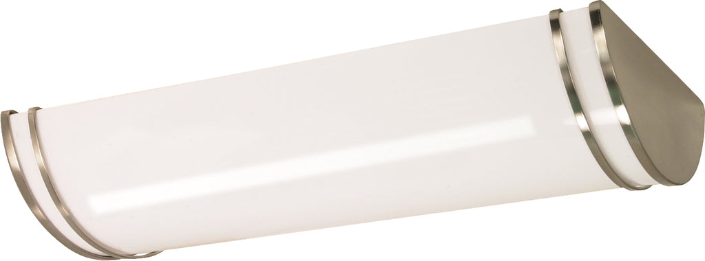 Nuvo Glamour 3-Light 25" Flush Month Linear Ceiling in Brushed Nickel Finish