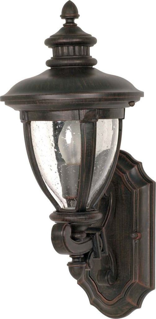 Nuvo Galeon - 1 Light - 19 inch - Wall Lantern - Arm Up w/ Clear Seed Glass