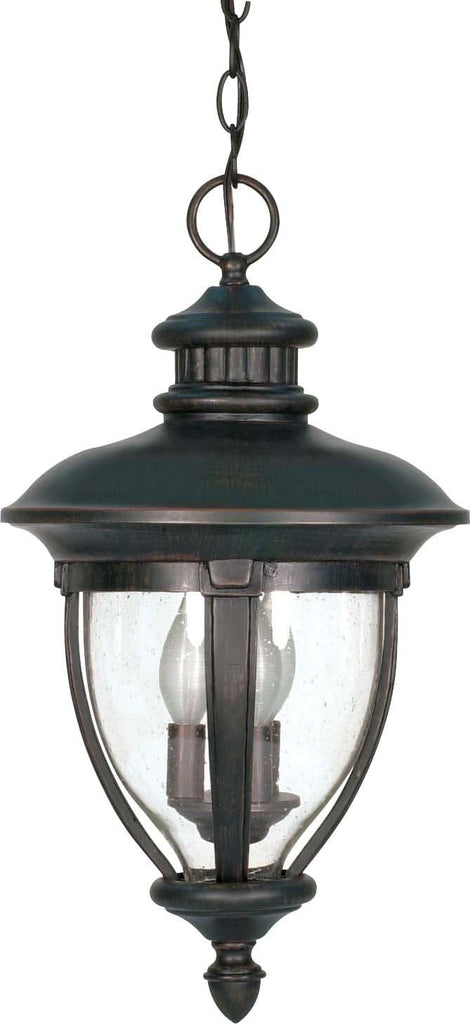 Nuvo Galeon - 3 Light - 20 inch - Hanging Lantern - w/ Clear Seed Glass