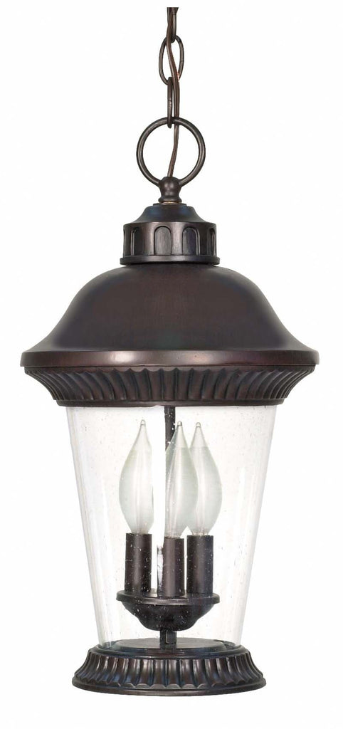 Nuvo Clarion - 3 Light - 17 inch - Hanging Lantern - w/ Clear Seed Glass
