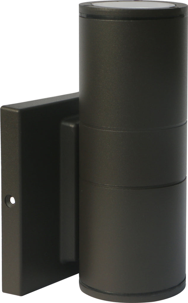 Nuvo 1-Light 10w Outdoor LED Wall Light Small Up or Down Sconce in Bronze Finish
