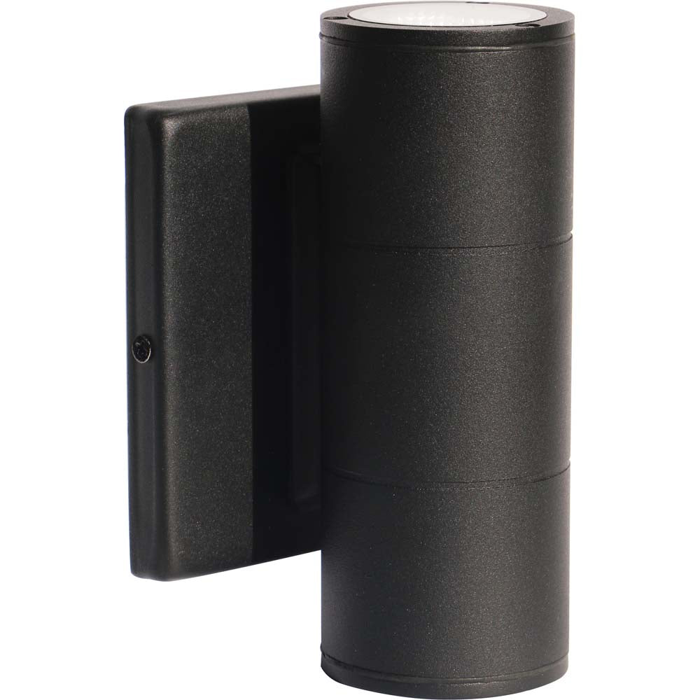 Nuvo 2-Light 10w 120-277v LED Small Up & Down Sconce Fixture in Black Finish