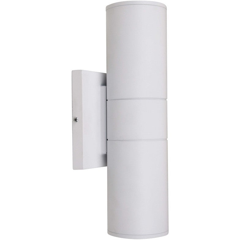 20W 2-Light LED Small Up/Down Sconce Fixture - White finish