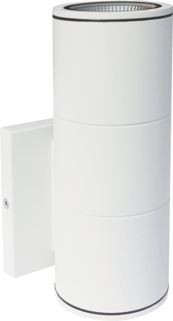 Nuvo 1-Light 10w Outdoor LED Wall Light Large Up or Down Sconce in White Finish