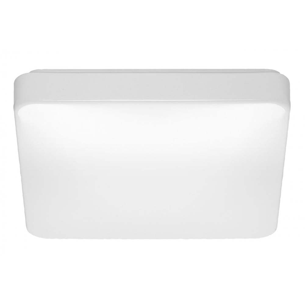 20w 14-in CCT Selectable Square White Acrylic LED Flush Mounted Fixture
