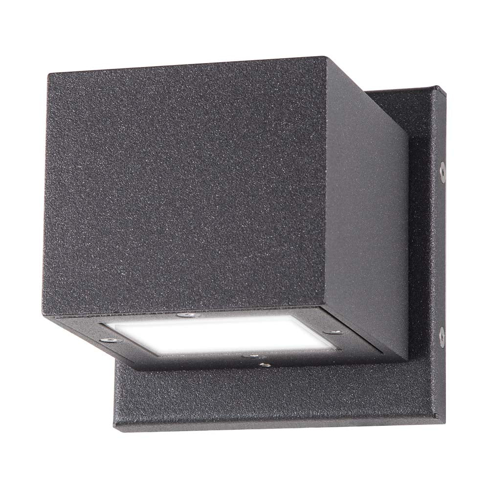 Nuvo Verona 10w LED Small Square Up & Down Fixture in Anthracite Finish 3000k