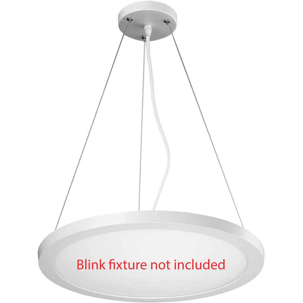 BLINK Plus Blink 15 in. Pendant Conversion Kit White Finish